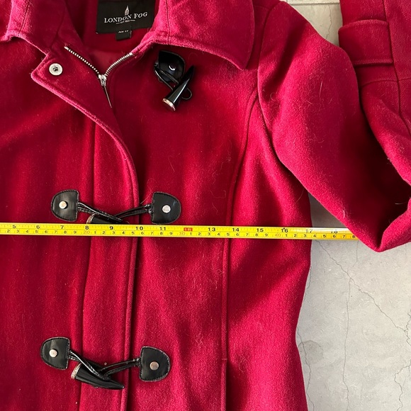 London Fog Pea Coat with Hood - Picture 5 of 10